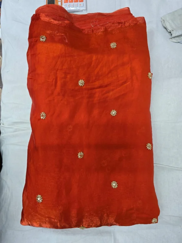 Space silk with handwork butties