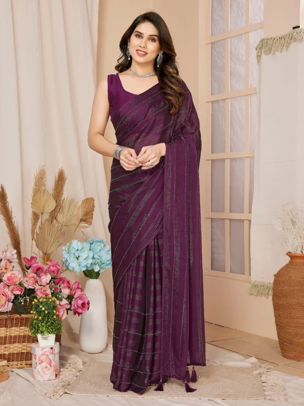 Vibrant ready to wear saree inspired by Tanya Mittal collection