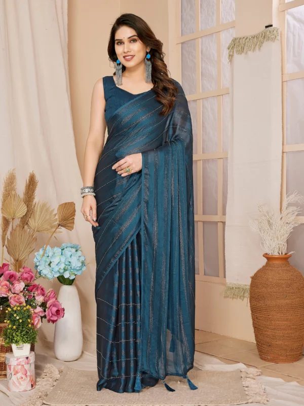 Vibrant ready to wear saree inspired by Tanya Mittal collection
