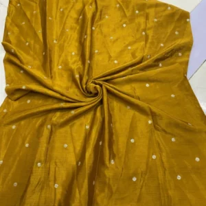 Chinnon fabric with gold sequins butties sale - High-Quality Fabric