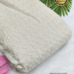 Daily deals 3 pure dyebale cora cotton chikankari fabric - High-Quality Fabric