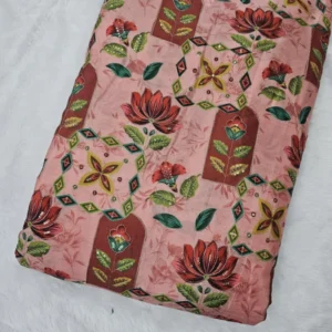 Daily deals 4 soft chinon position embroidered with print a101560 - High-Quality Fabric