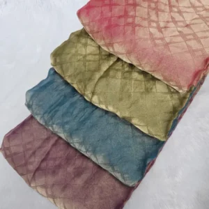 Premium space silk fendy satin fabric with self jacquard - High-Quality Fabric