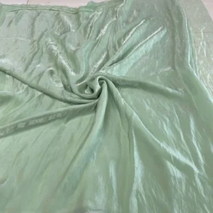 Pista green colour space silk fabric plain - High-Quality Fabric