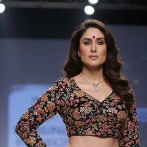 Pure crepe sabyasachi style position print blouse for party - High-Quality Fabric