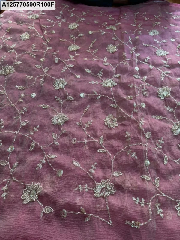Heavy handwork pure banarasi tissue silk fabric shop now - High-Quality Fabric