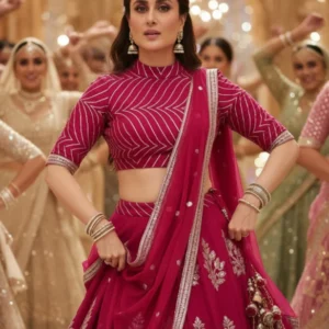 Premium roman silk gota patti work fabric 448243 8211 200m - High-Quality Fabric