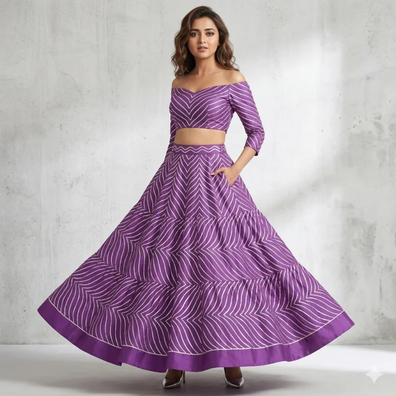 Premium roman silk gota patti work fabric 448243 8211 200m - High-Quality Fabric