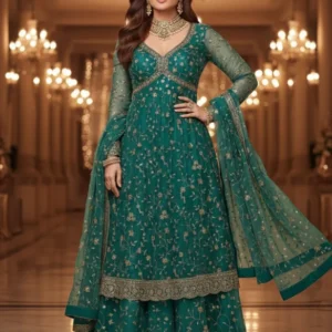 Kanchipuram tissue silk beads work jaal 8211 kareena kapoor inspired - High-Quality Fabric