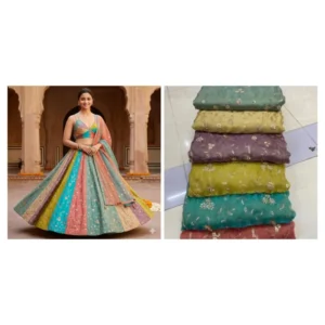 Kanchipuram tissue silk beads work jaal 8211 kareena kapoor inspired - High-Quality Fabric