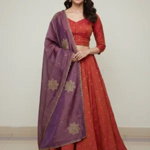 Pure shimmer scalloped border dupatta beads 038 cut work - High-Quality Fabric