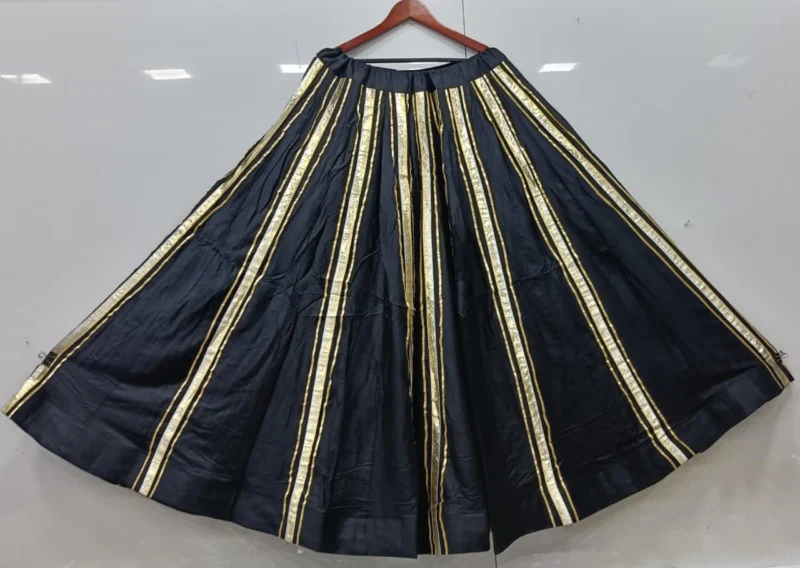 Festival reyon cotton gota lace work lehenga skirt - High-Quality Fabric