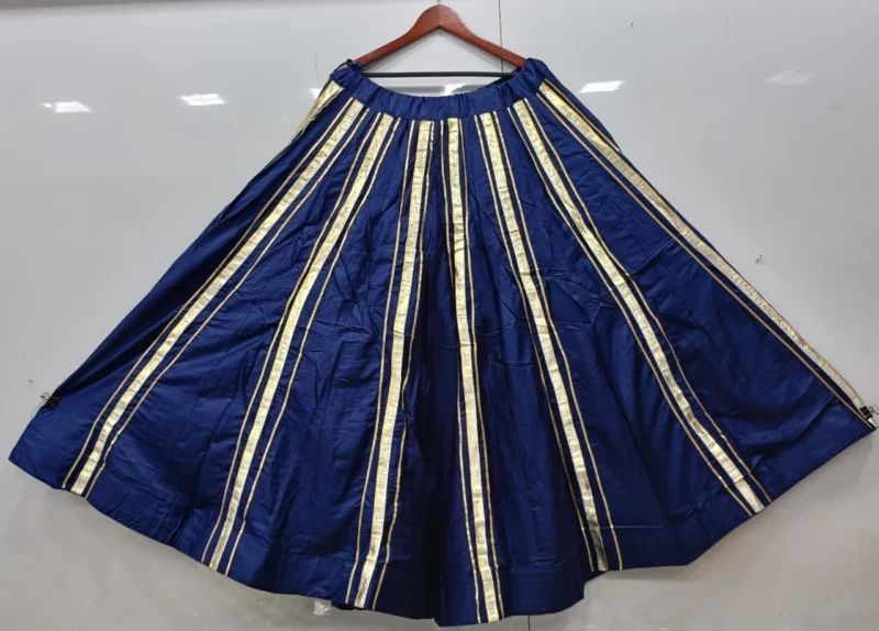 Festival reyon cotton gota lace work lehenga skirt - High-Quality Fabric